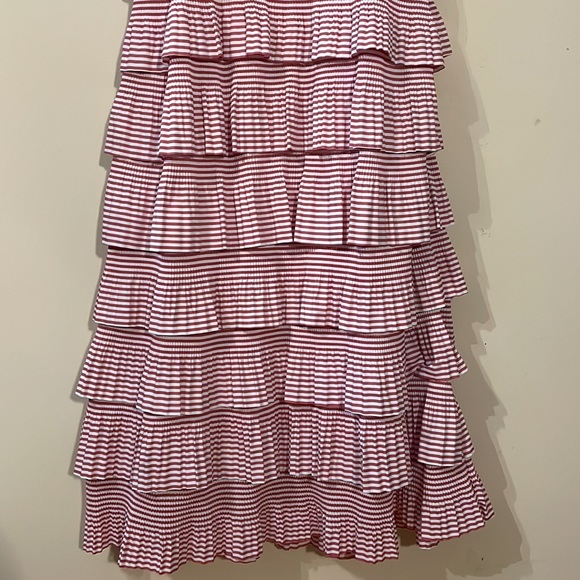 Chapter Stripes Tiered Ruffle Dress with Cut Out Size Medium - Picture 10 of 16